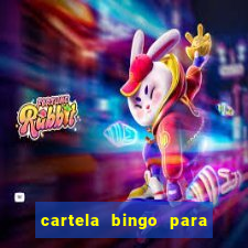 cartela bingo para cha de cozinha imprimir gratis