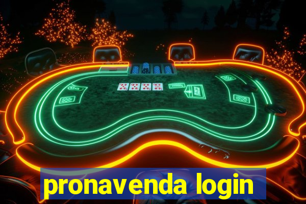 pronavenda login