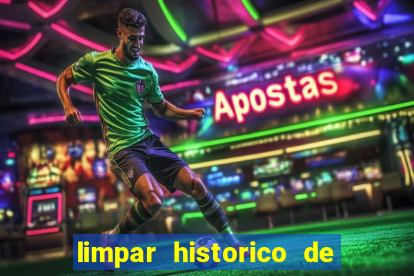 limpar historico de apostas bet365